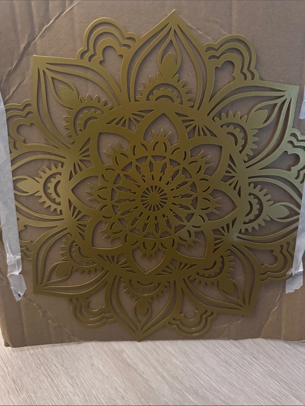 Gold Mandala Metal Wall Art - Decorative Home Wall Decor